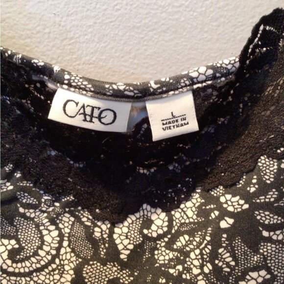 Black and white Large tank Cato (0070) - Picture 2 of 3